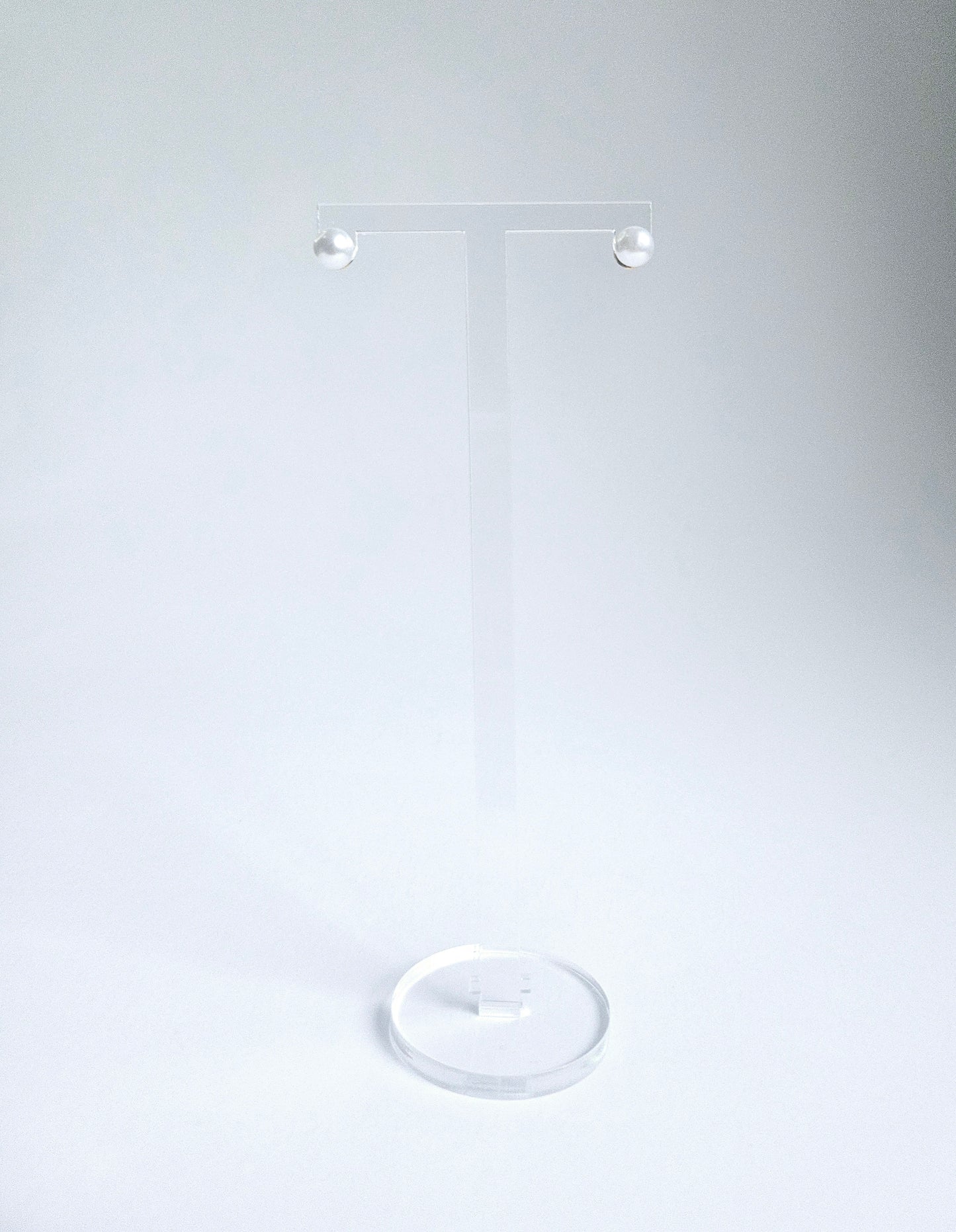 White pearl 2 in 1 stud earring