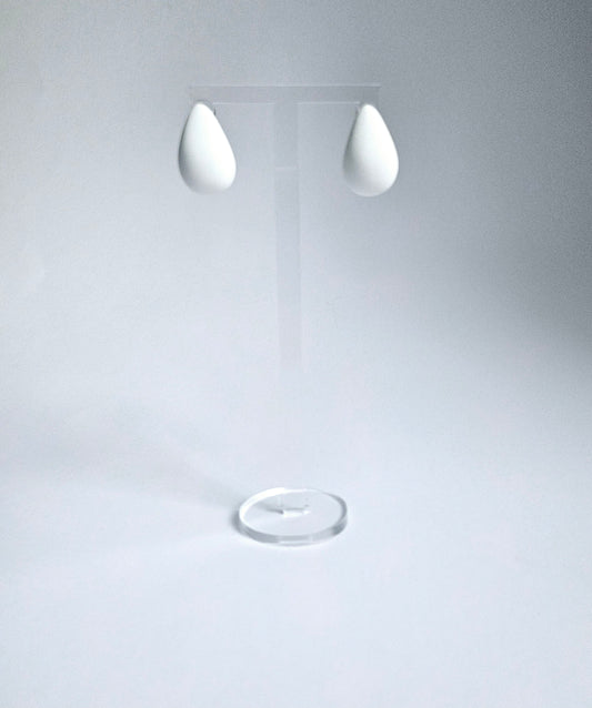 White Water Droplets Stud Earring