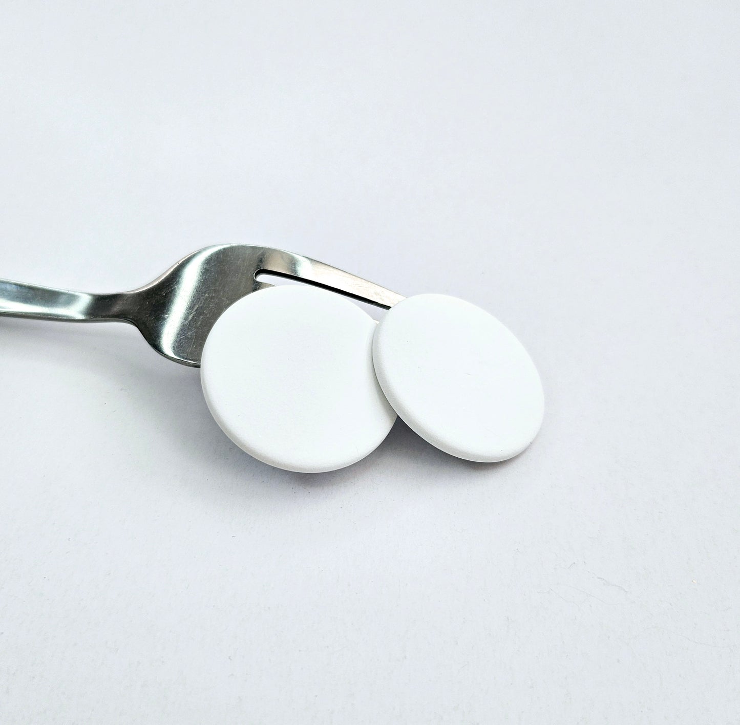 White Stud Earring