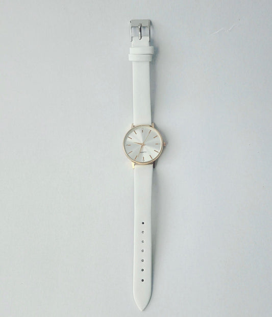 White Strap Watch