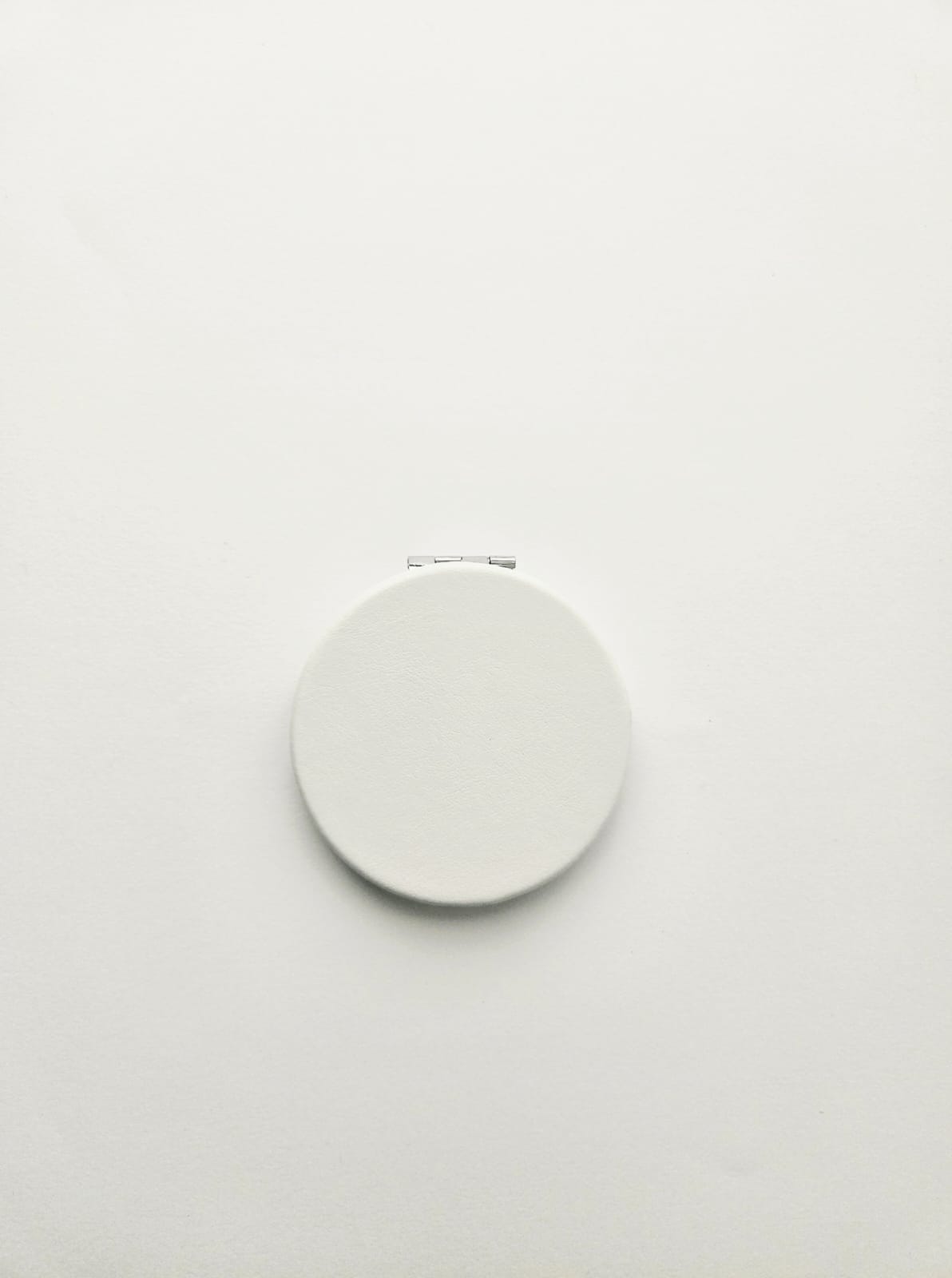 White Foldable Pocket Make-up Mirror